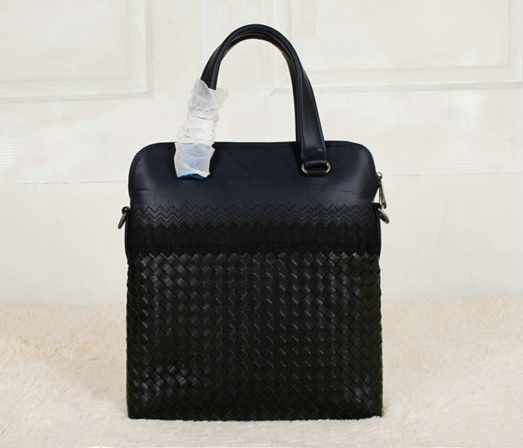 Bottega Veneta intrecciato VN tote 1153068-1 black&royalblue